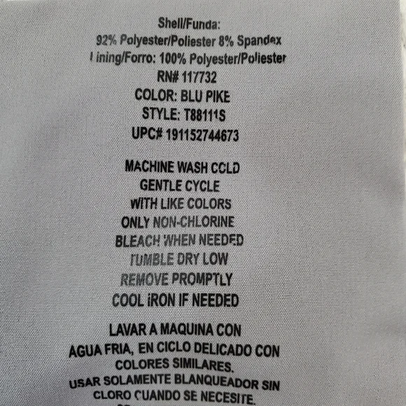 Zeroxposur Men's Medium Blue Pike Lightweight Swim Trunks Drawstring. - Picture 10 of 10